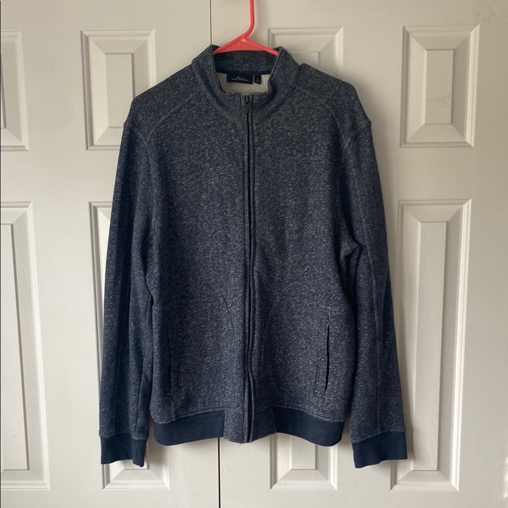 Marc Anthony Men's Gray Full-Zip Sweater Size Large